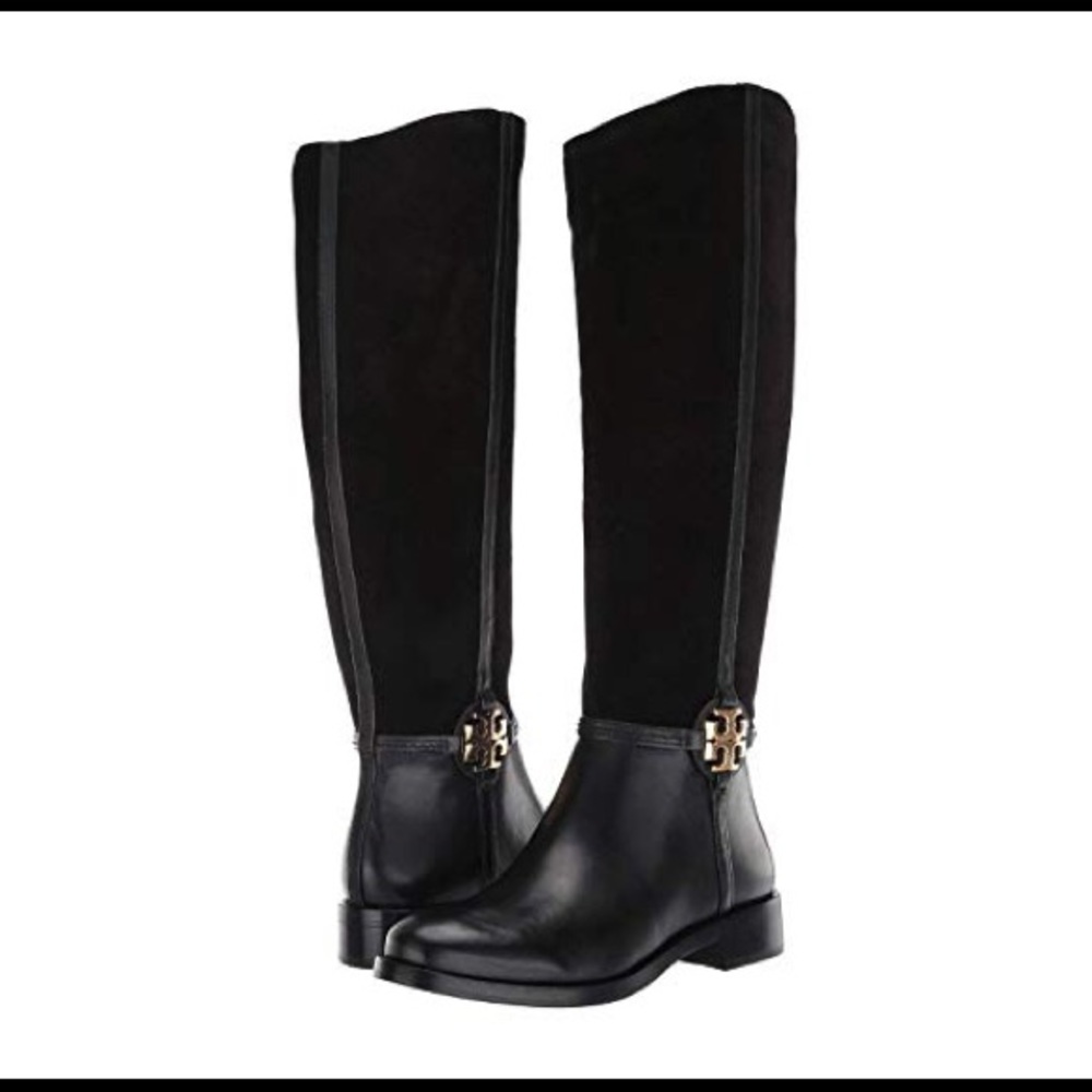 Tory Burch🌹Miller leather/suede boot size 6 black
